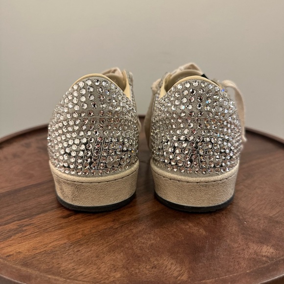 Golden Goose Ball Star with Swarovski crystals and gray suede star - Picture 4 of 8